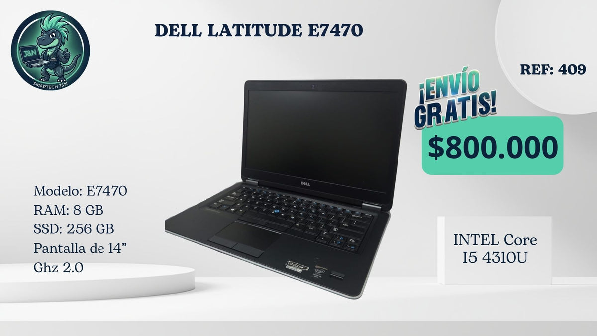 Dell Latitude E7470 - Intel Core i5 4310U - 8GB RAM - 256GB SSD - 14"