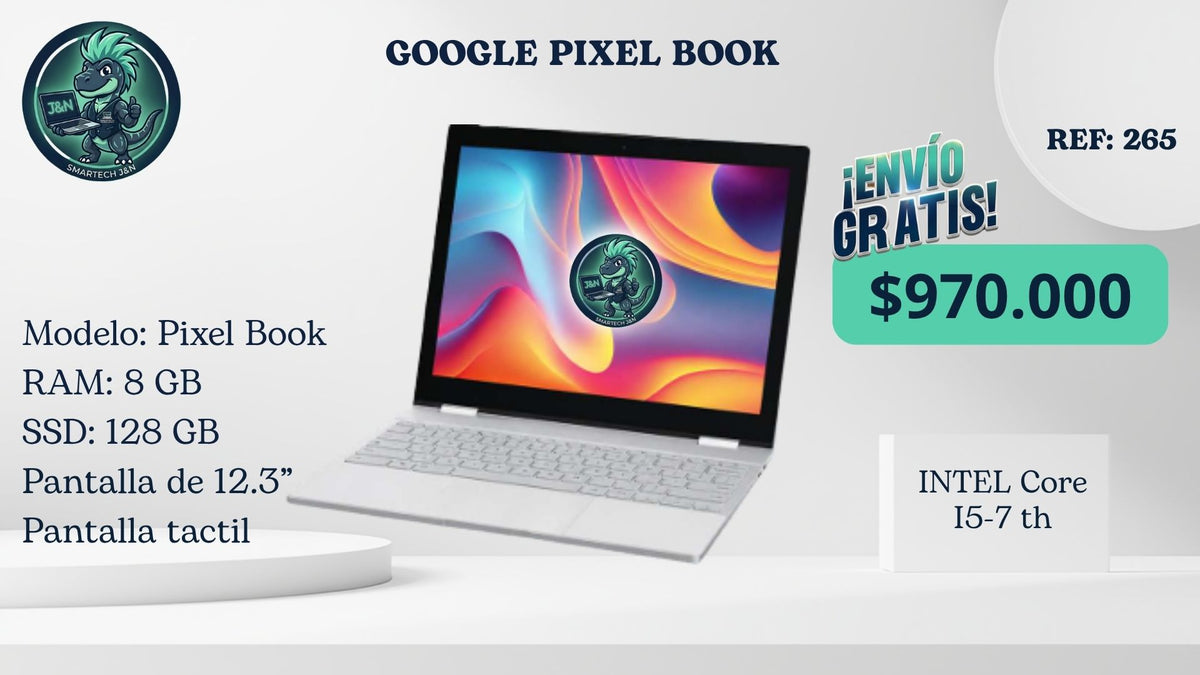 Google Pixel Book - Intel Core i5 7th - 8GB RAM - 128GB SSD - 12.3" Táctil